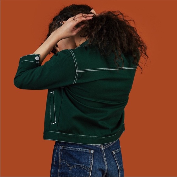 Coats | Unif Green Woody Denim Jacket 